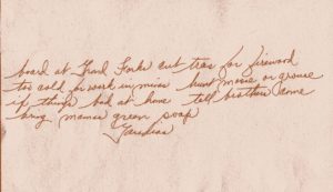 Letter written in 1900 by Gaudias Poulin.